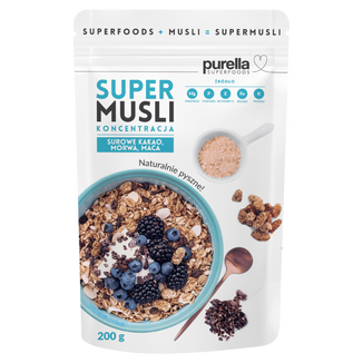 Purella Superfoods SuperMusli Koncentracja, musli, 200 g KRÓTKA DATA - zdjęcie produktu