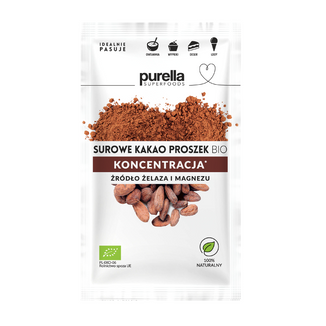 Purella Superfoods Surowe kakao Bio, proszek, 40 g - zdjęcie produktu