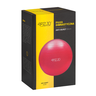 4Fizjo, piłka gimnastyczna anti-burst, czerwona, 55 cm - zdjęcie produktu