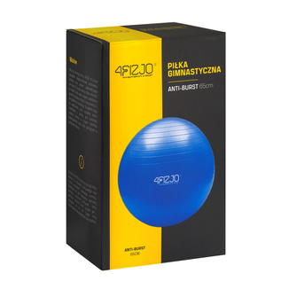 4Fizjo, piłka gimnastyczna anti-burst, niebieska, 65 cm - zdjęcie produktu