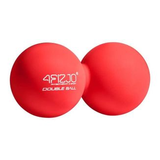 4Fizjo Double Ball, piłka do masażu, podwójna, czerwona, 6,5 cm - zdjęcie produktu