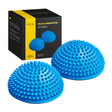 4Fizjo, półkule sensoryczne, niebieskie, 16 cm, 2 sztuki - miniaturka zdjęcia produktu