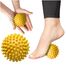 4Fizjo Spike Ball, piłka do masażu z kolcami, żółta, 10 cm - miniaturka 2 zdjęcia produktu