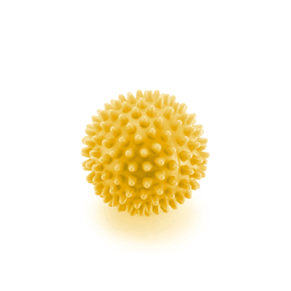 4Fizjo Spike Ball, piłka do masażu z kolcami, żółta, 10 cm - zdjęcie produktu