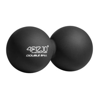 4Fizjo Double Ball, piłka do masażu, podwójna, czarna, 6,5 cm - zdjęcie produktu
