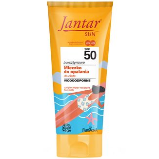 Farmona Jantar Sun, bursztynowe mleczko do opalania, wodoodporne, SPF 50, 200 ml - zdjęcie produktu
