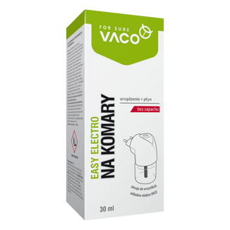 Vaco Easy Electro Na Komary, urządzenie + płyn przeciwko komarom, 30 ml - zdjęcie produktu