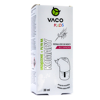Vaco Kids na Komary, urządzenie + płyn przeciwko komarom dla dzieci, 30 ml - zdjęcie produktu