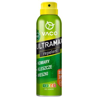 Vaco Ultramax, spray na komary, kleszcze i meszki, DEET 30%, 170 ml - zdjęcie produktu