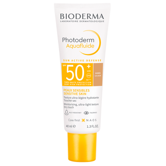 Bioderma Photoderm Aquafluide, ultralekki fluid przeciwsłoneczny do skóry normalnej, ciemny, SPF 50+, 40 ml KRÓTKA DATA - zdjęcie produktu