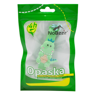 NoBzz NB01, opaska odstraszająca komary i meszki dla dzieci, zwierzątko, z podświetleniem LED, 1 sztuka - zdjęcie produktu