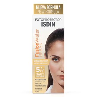 Isdin Fotoprotector Fusion Water Urban, ultralekki krem do twarzy, SPF 30, 50 ml USZKODZONE OPAKOWANIE - zdjęcie produktu