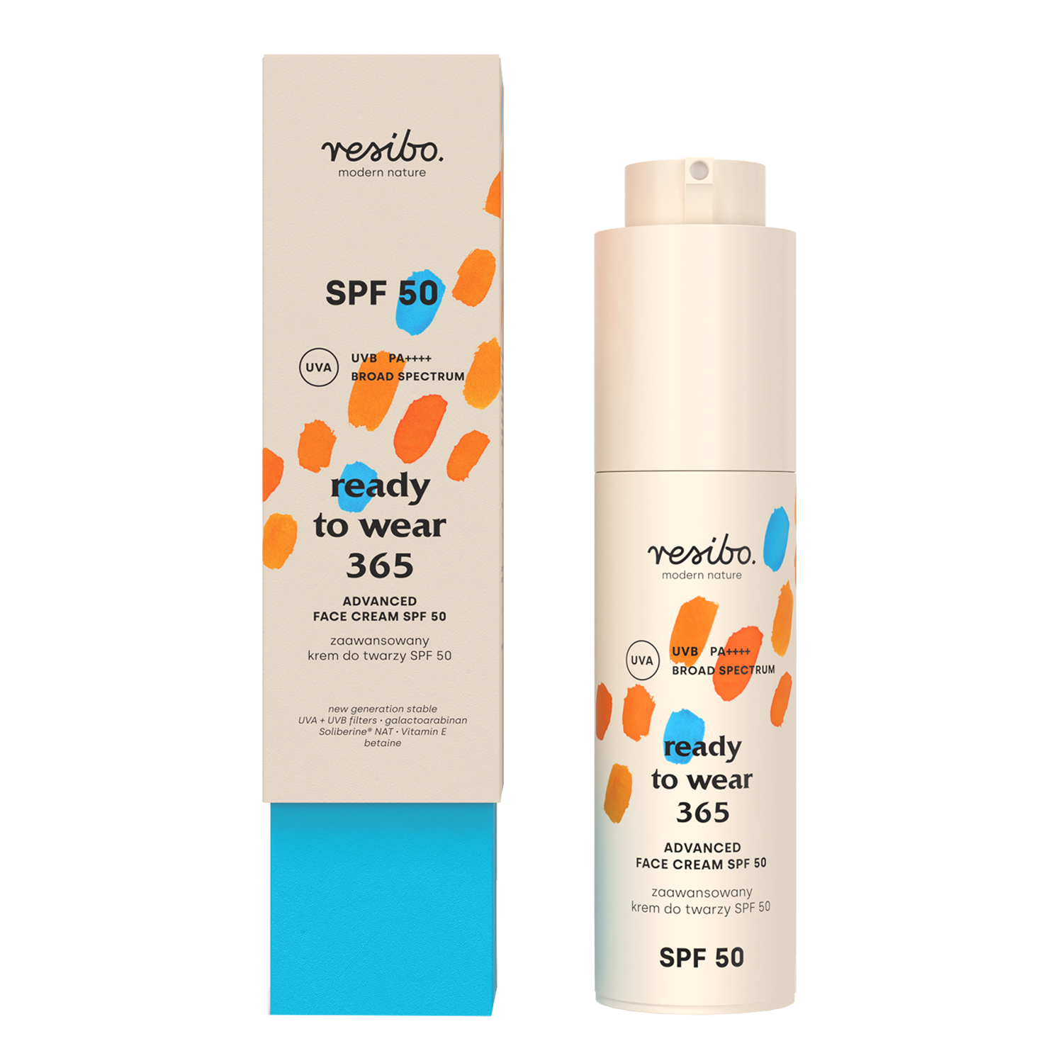 Resibo Resibo Ready To Wear 365, zaawansowany krem do twarzy, SPF 50, 50 ml