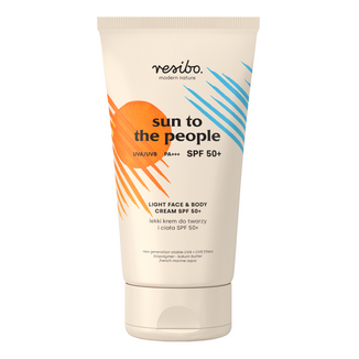 Resibo Sun To The People, lekki krem do twarzy i ciała, SPF 50+, 150 ml - zdjęcie produktu