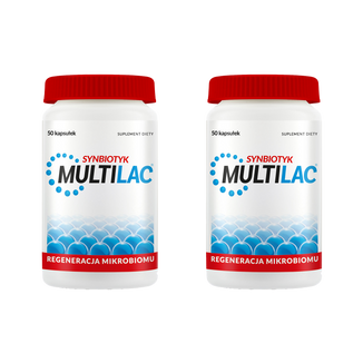 Zestaw Multilac Synbiotyk, 2 x 50 kapsułek - zdjęcie produktu