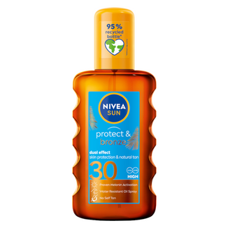 Nivea Sun Protect & Bronze, olejek w sprayu aktywujący opaleniznę, SPF 30, 200 ml - zdjęcie produktu