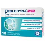 Deslodyna Fast 5 mg, 10 tabletek ulegających rozpadowi w jamie ustnej - miniaturka zdjęcia produktu