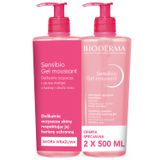 Bioderma Sensibio Gel Moussant, łagodzący żel micelarny do mycia twarzy, skóra wrażliwa i nadwrażliwa, 2 x 500 ml - miniaturka zdjęcia produktu