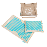 Rea Soul Mat, mata do akupresury z poduszką, lniana, niebieska + torba gratis - miniaturka zdjęcia produktu