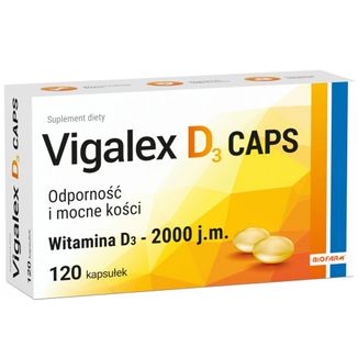 Vigalex D3 Caps 2000 j.m., 120 kapsułek - zdjęcie produktu