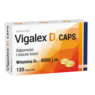 Vigalex D3 Caps 4000 j.m., 120 kapsułek - zdjęcie produktu