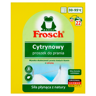 Frosch, proszek do prania tkanin, cytrynowy, 1,45 kg - zdjęcie produktu