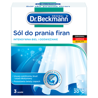 Dr. Beckmann, sól do prania firan, 3 x 40 g - zdjęcie produktu