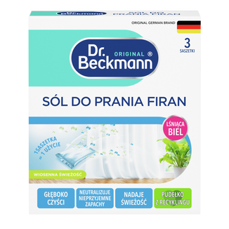Dr. Beckmann, sól do prania firan, 3 x 40 g - zdjęcie produktu
