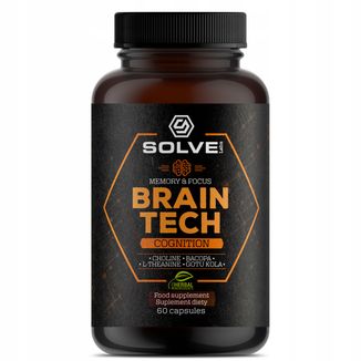 Solve Labs Brain Tech Cognition, 60 kapsułek - zdjęcie produktu