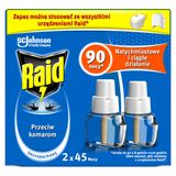 Zestaw Raid, płyn owadobójczy przeciw komarom, zapas, 2 x 27 ml - miniaturka zdjęcia produktu