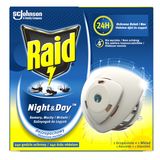 Raid Night & Day Komary, muchy i mrówki, elektrofumigator owadobójczy z wymiennym wkładem USZKODZONE OPAKOWANIE - miniaturka zdjęcia produktu