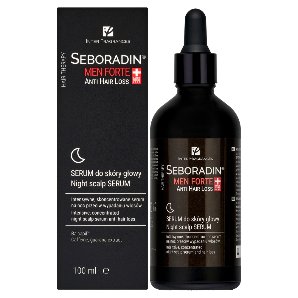 Seboradin Seboradin Men Forte, Anti Hair Loss, serum gegen Haarausfall, 100 ml — Inhaltsstoffe und Bewertung