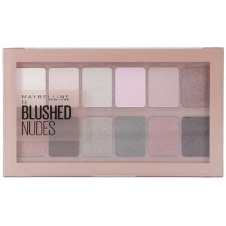 Maybelline The Blushed Nudes, paleta cieni do powiek, 12 kolorów, 9,6 g - zdjęcie produktu