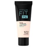 Maybelline Fit Me! Matte and Poreless, podkład matujący, nr 102, Fair Ivory, 30 ml - miniaturka zdjęcia produktu