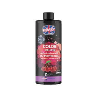 Ronney Color Repair, szampon do włosów farbowanych, wiśniowy, 1000 ml - zdjęcie produktu