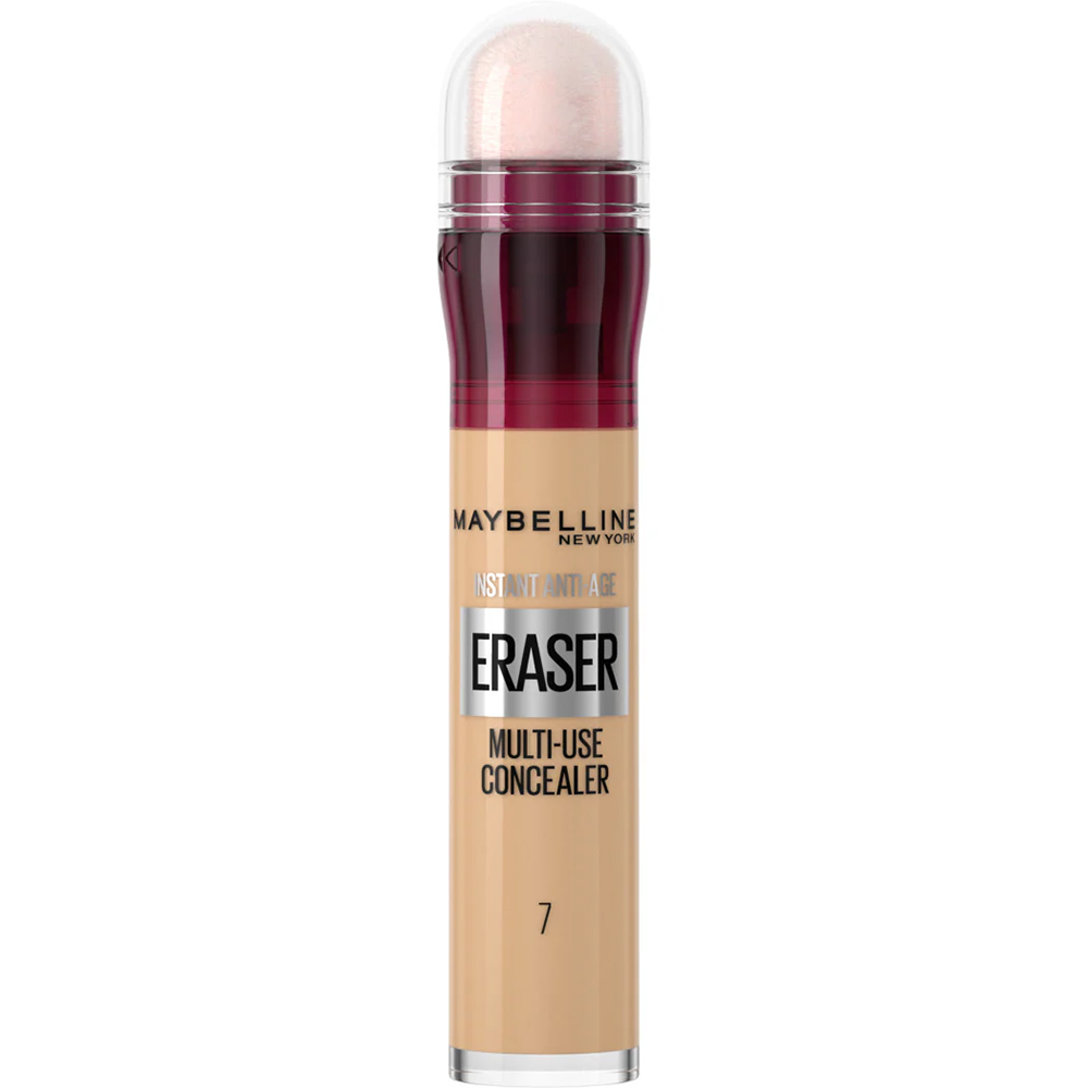 Maybelline Maybelline Instant Eraser, multifunkcyjny korektor do twarzy, 07 Sand Nude, 6,8 ml
