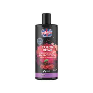 Ronney Color Repair, szampon do włosów farbowanych, wiśniowy, 300 ml - zdjęcie produktu