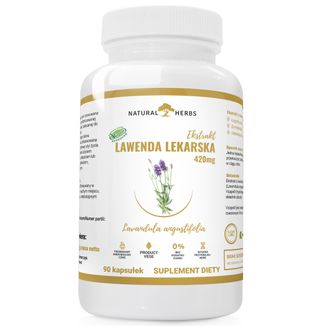 AltoPharma Natural Herbs Lawenda Lekarska 420 mg, 90 kapsułek KRÓTKA DATA - zdjęcie produktu