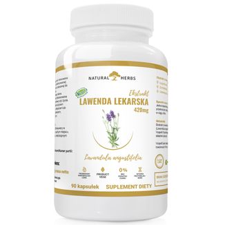 AltoPharma Natural Herbs Lawenda Lekarska 420 mg, 90 kapsułek - zdjęcie produktu