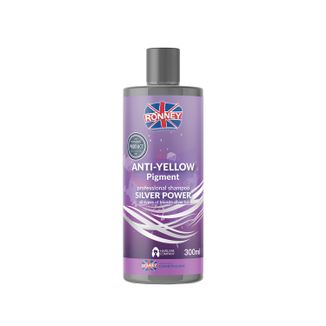 Ronney Silver Power Anti-Yellow Pigment, szampon do włosów blond, rozjaśnianych i siwych, 300 ml  - zdjęcie produktu
