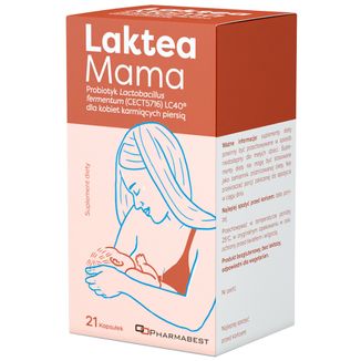 Pharmabest Laktea Mama, 21 kapsułek USZKODZONE OPAKOWANIE - zdjęcie produktu