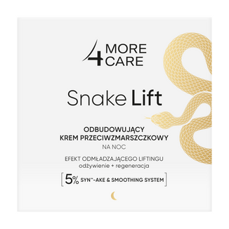 More 4 Care Snake Lift, odbudowujący krem przeciwzmarszczkowy na noc, 50 ml USZKODZONE OPAKOWANIE - zdjęcie produktu