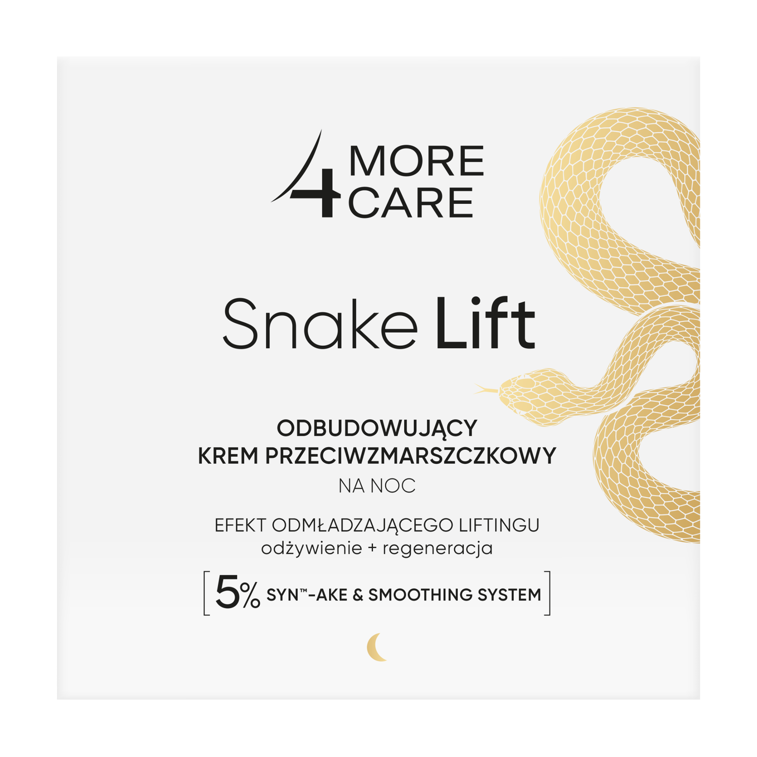 More4Care More 4 Care Snake Lift, aufbauend Anti-Falten-Creme für die Nacht, 50 ml — Inhaltsstoffe und Bewertung