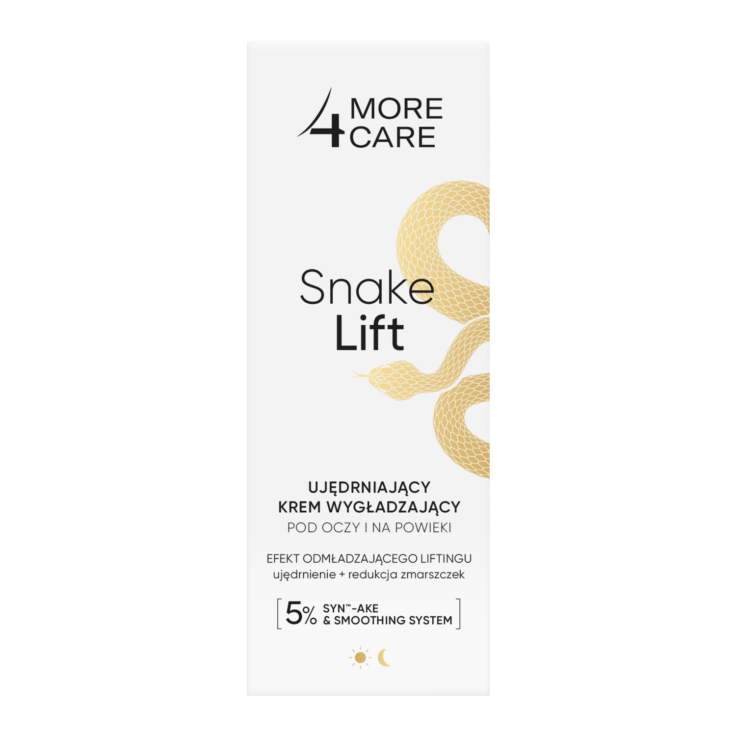 More4Care More 4 Care Snake Lift, ujędrniający krem wygładzający pod oczy i na powieki, 35 ml