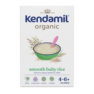 Kendamil Organic Kaszka ryżowa Bio, bezmleczna, po 4 miesiącu, 120 g - zdjęcie produktu