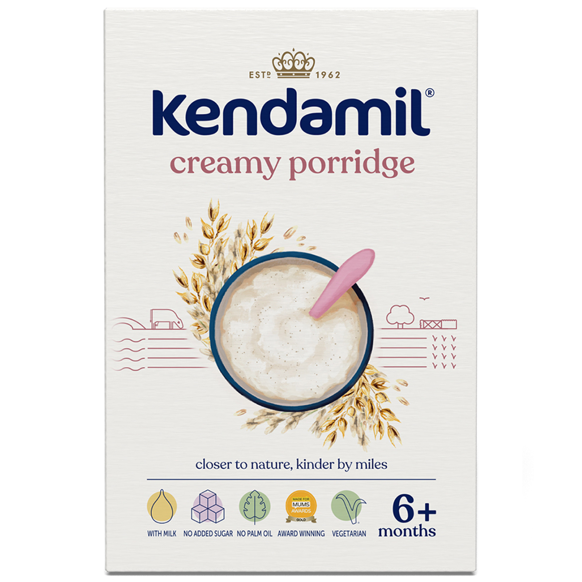 Kendamil Kendamil Kaszka owsiana, kremowa, mleczna, po 6 miesiącu, 150 g