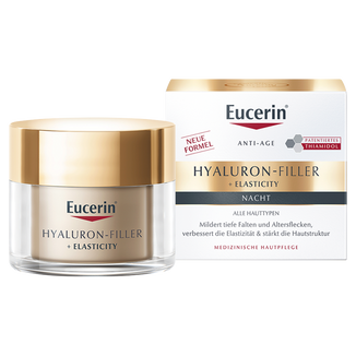 Eucerin Hyaluron Filler + Elasticity, ujędrniający krem przeciwzmarszczkowy na noc z Thiamidolem, 50 ml - zdjęcie produktu
