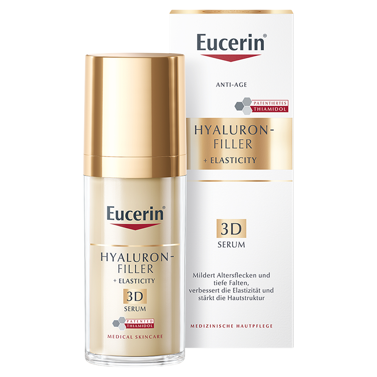 Eucerin Eucerin Hyaluron Filler + Elasticity, serum straffend 3D z Thiamidolem, 30 ml — Inhaltsstoffe und Bewertung