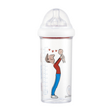 Le Biberon Francais, butelka ze smoczkiem do karmienia niemowląt, tritanowa, Tata, od 6 miesiąca, 360 ml - miniaturka zdjęcia produktu