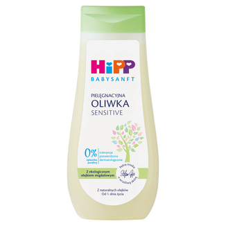 HiPP Babysanft, oliwka pielęgnacyjna, od 1 dnia życia, 200 ml USZKODZONE OPAKOWANIE - zdjęcie produktu